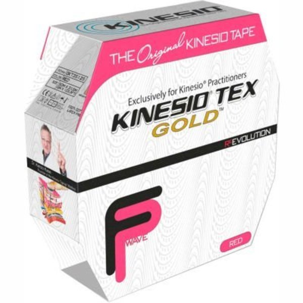 Fabrication Enterprises Kinesio® Tex Gold FP Kinesiology Tape, 2" x 34 yds, Red, Bulk Roll 24-4882